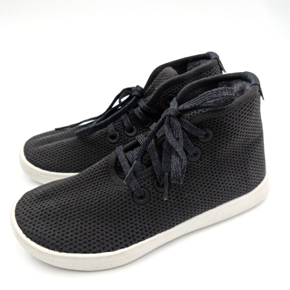 Allbirds Tree Topper High Top Sneaker Shoes Women's Black Size US6 EU35